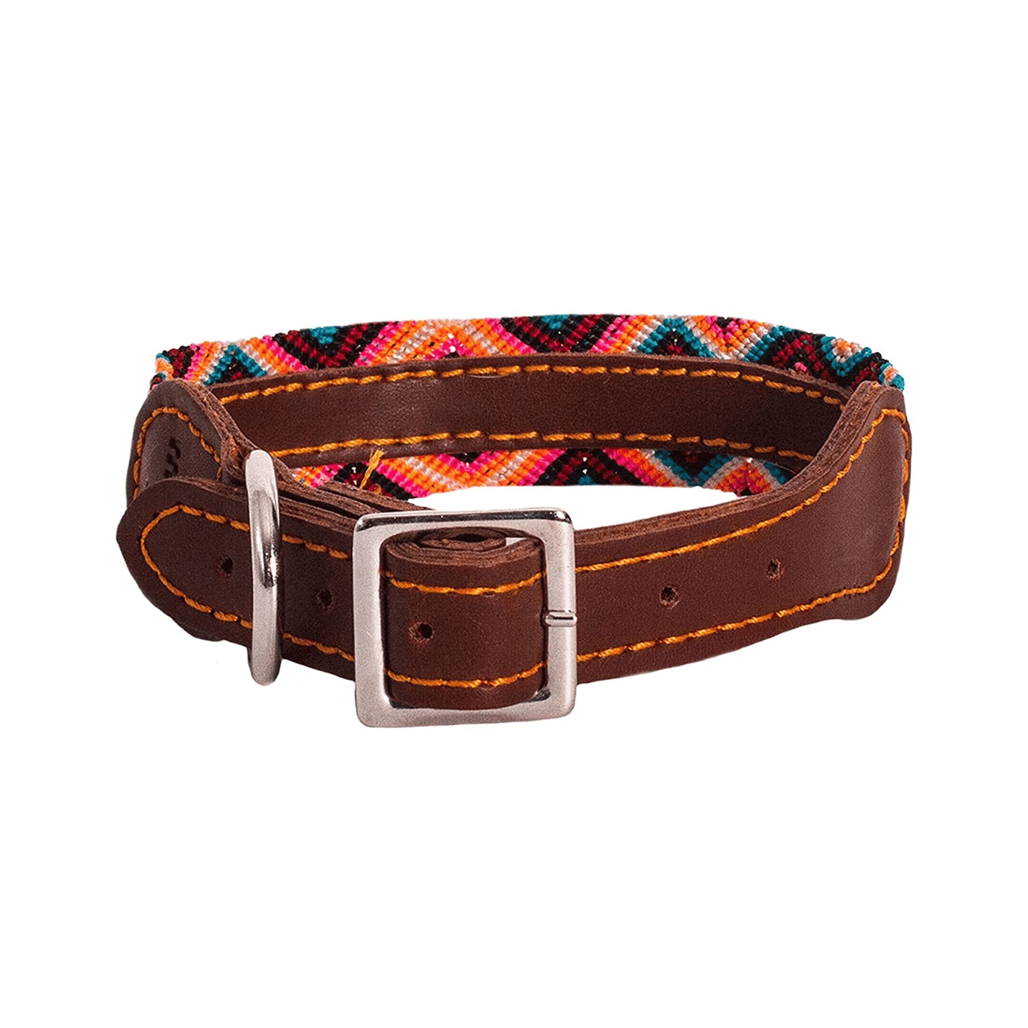 Moots Root Hand-Knitted Leather Pet Collar