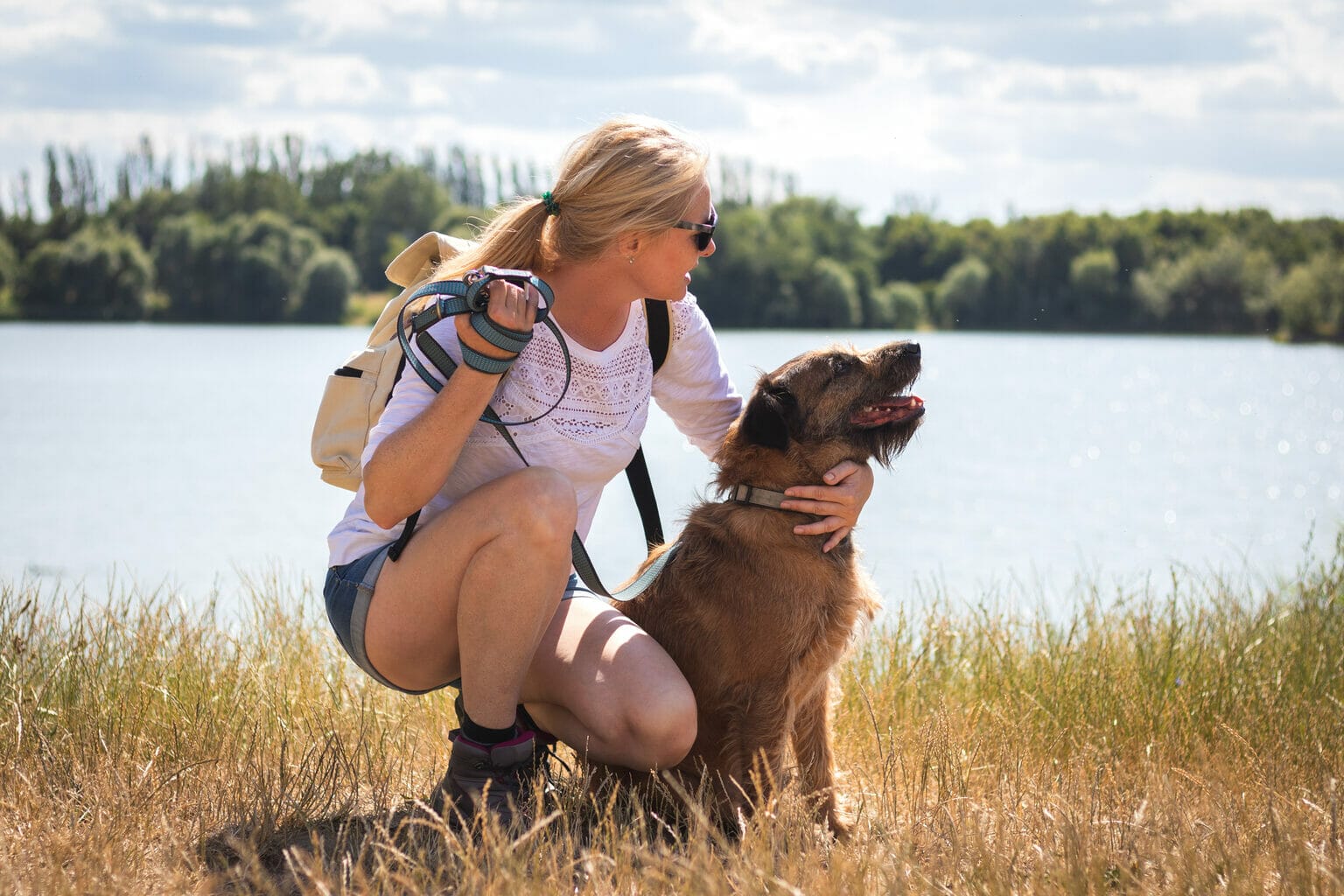 Dog treat holder for leash