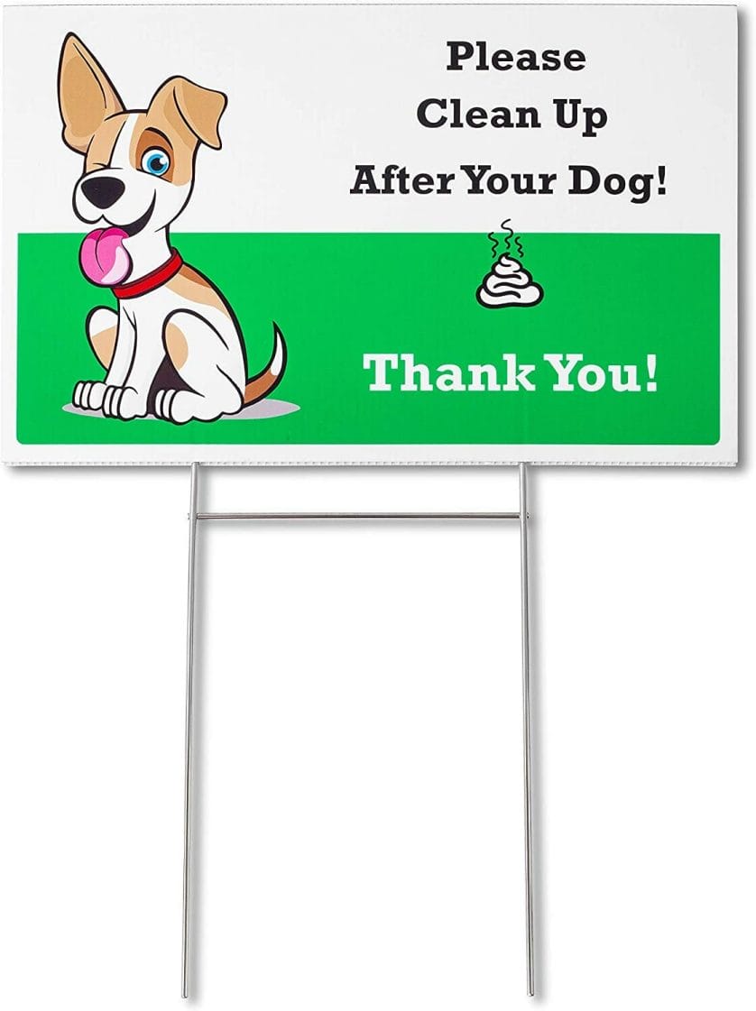 Mr. Pen- No Pooping Dog Sign