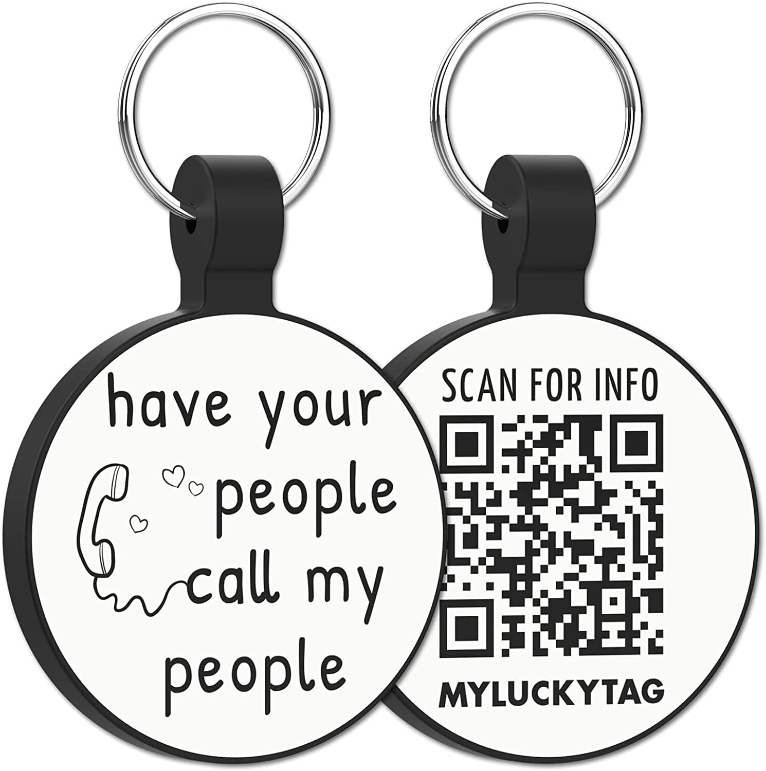 MYLUCKYTAG QR Code Silicone Pet ID