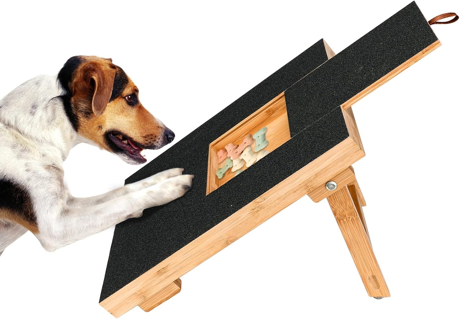 Rundik Scratch Square for Dogs with Treat Box