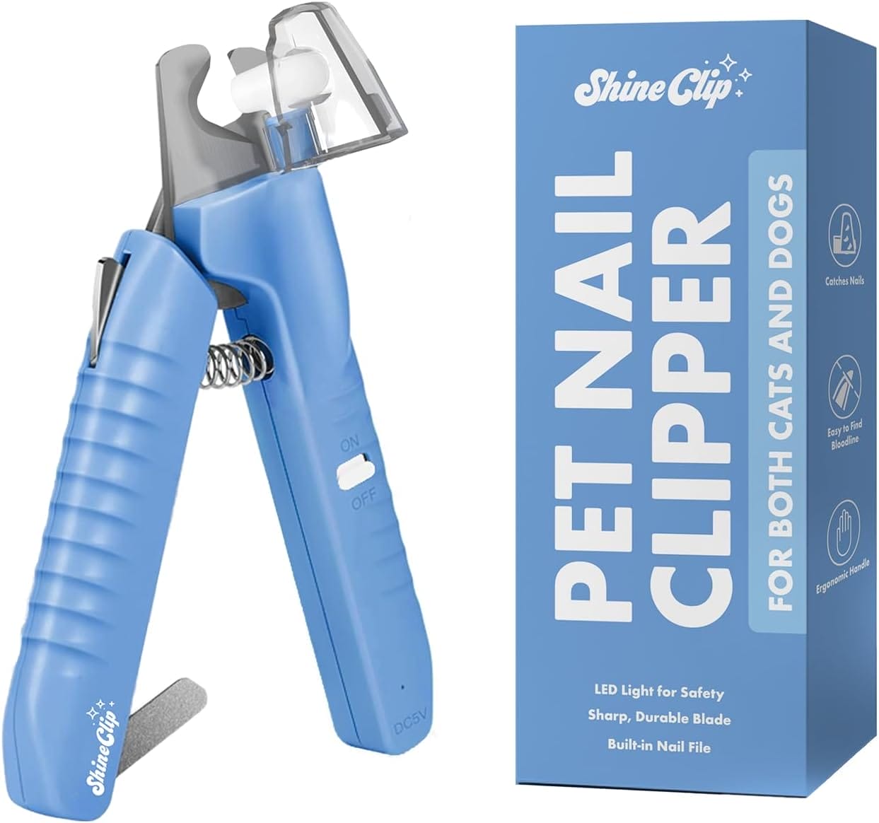 shineclip Dog Nail Clipper with Quick Sensor